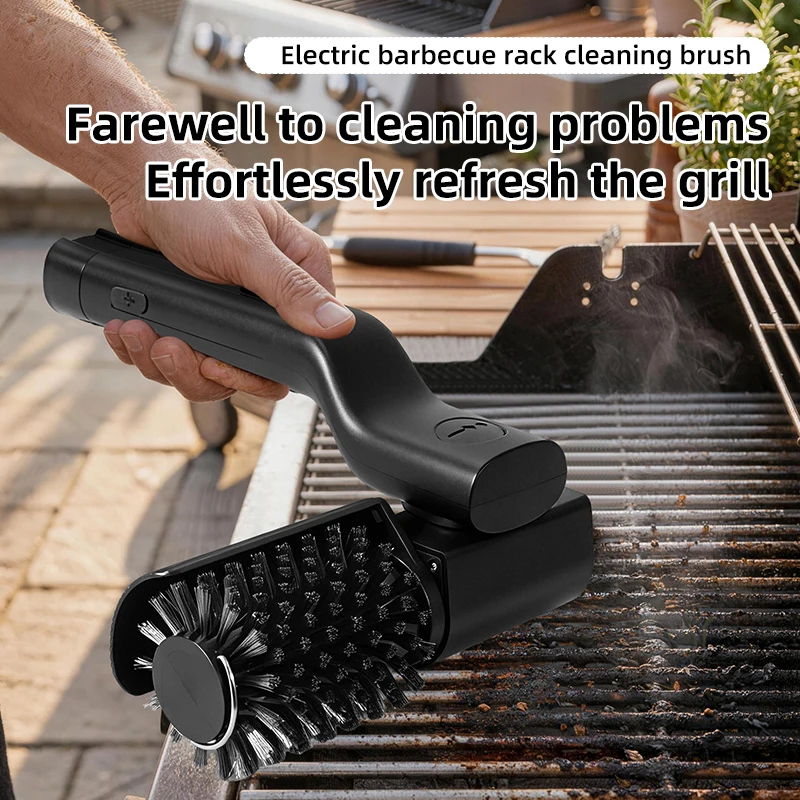 Outdoor Power Brush - Electric BBQ Cleaner Brush Wireless Stainless