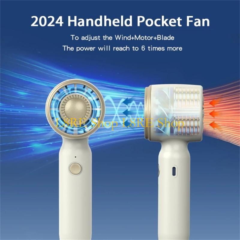 Outdoor Power With Timer - L8RE Portable Fan 1200mAh Battery Operated