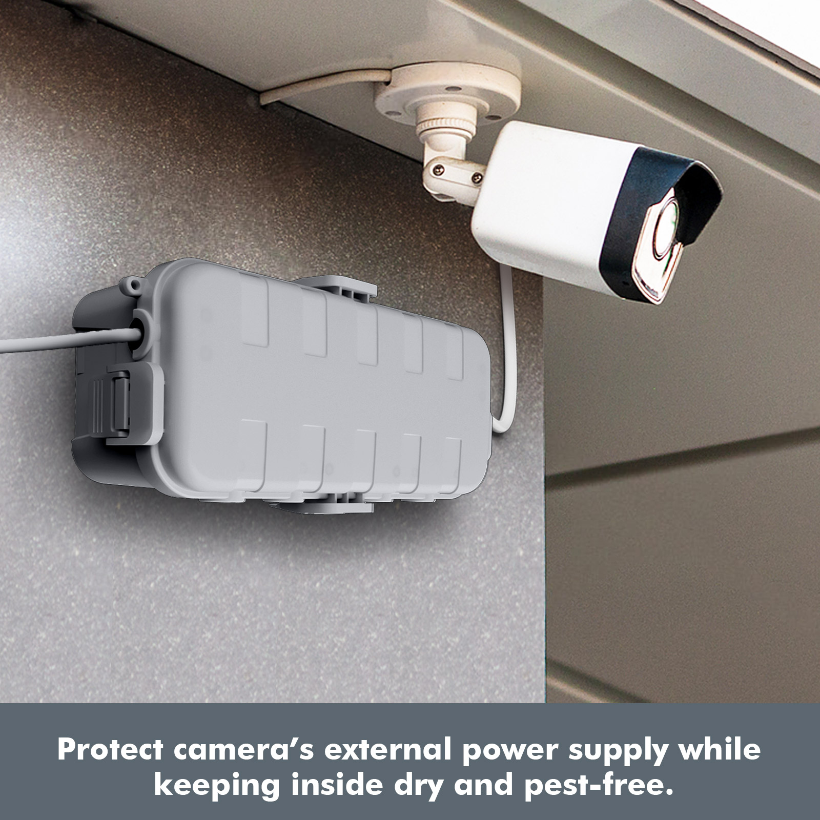 Outdoor Power Lead Cover - Medium IP54 Waterproof Electrical Box Outdoor