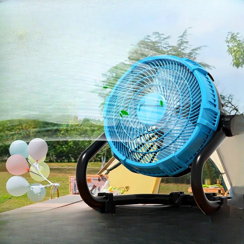 Outdoor Power With Timer - 12-Inch Rechargeable Fan, High-Power Outdoor Fan