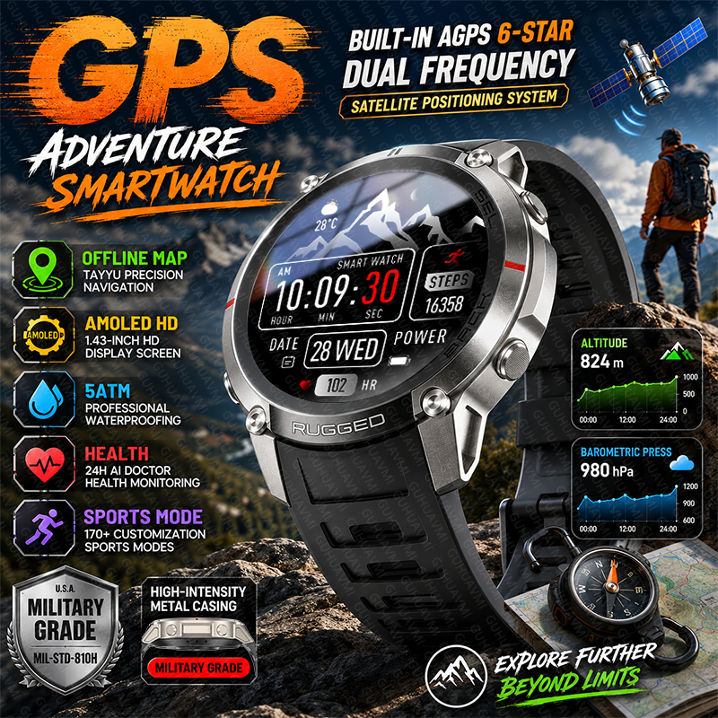 Outdoor Power Meter Box - New Men Outdoor Adventure Sports Smart