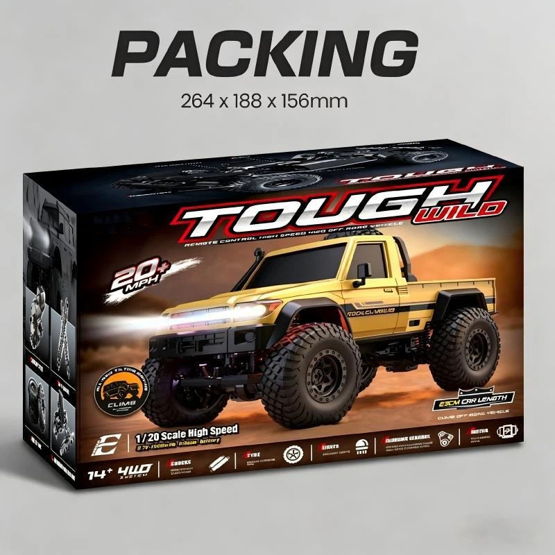 Full Proportional 1/20 4X4 RC  - Outdoor Power Meter Bike ulasan dan harga