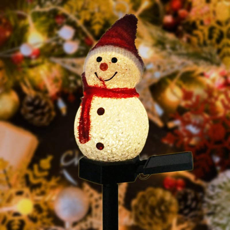 LED Snowman Solar Garden Light - Outdoor Power For Xmas Lights ulasan dan harga