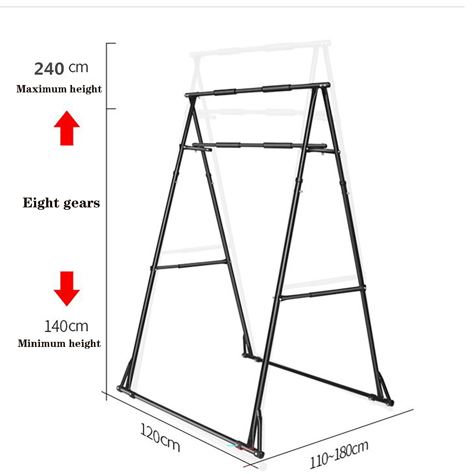 Home Gym Pull up Bar Foldable  - Outdoor Power Tower Pull Up Bar ulasan dan harga