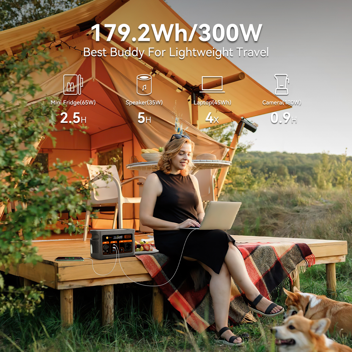 300W pure sine wave solar gene - Outdoor Power Generator ulasan dan harga