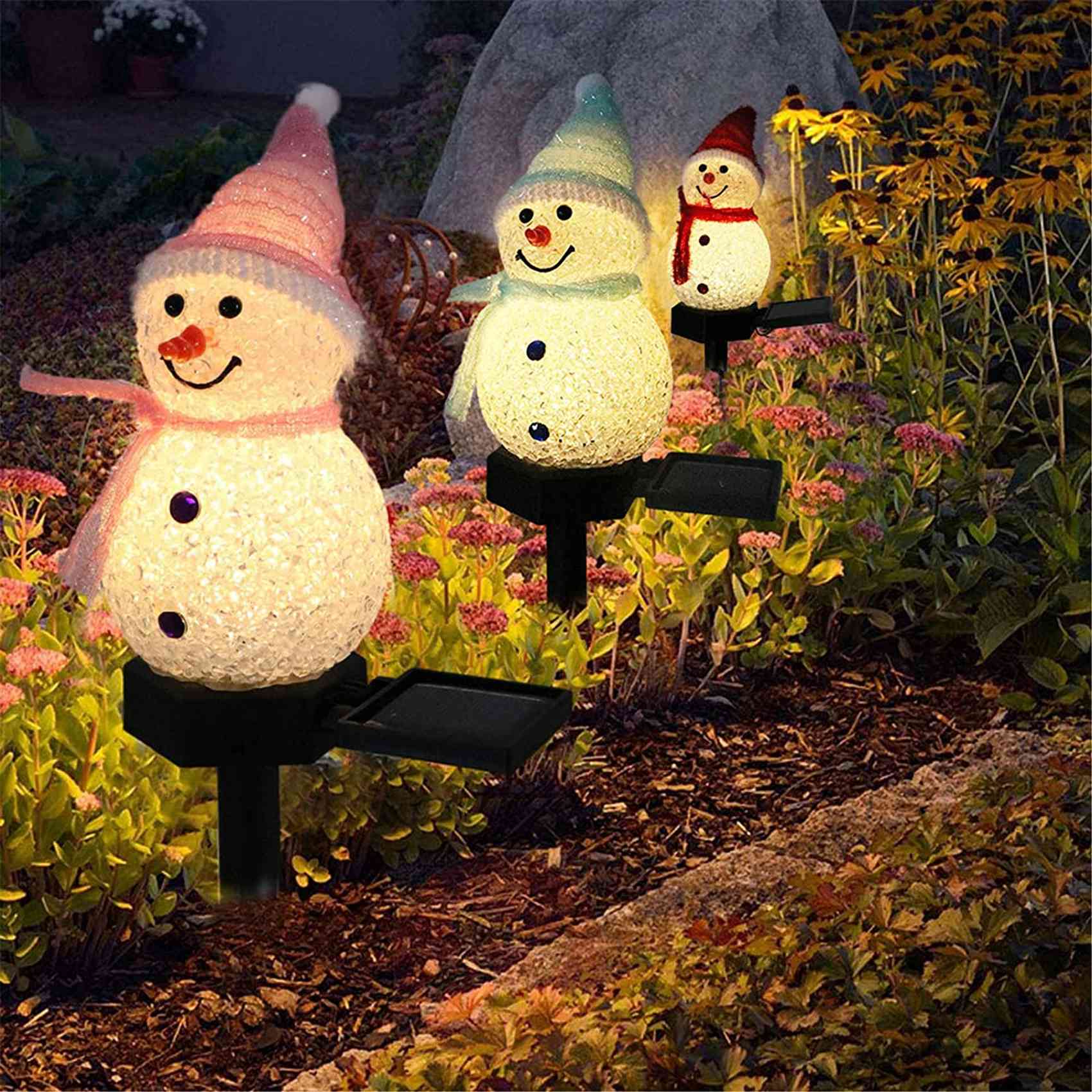 PZHI-Snowman Solar Lights Chri - Outdoor Power For Xmas Lights ulasan dan harga