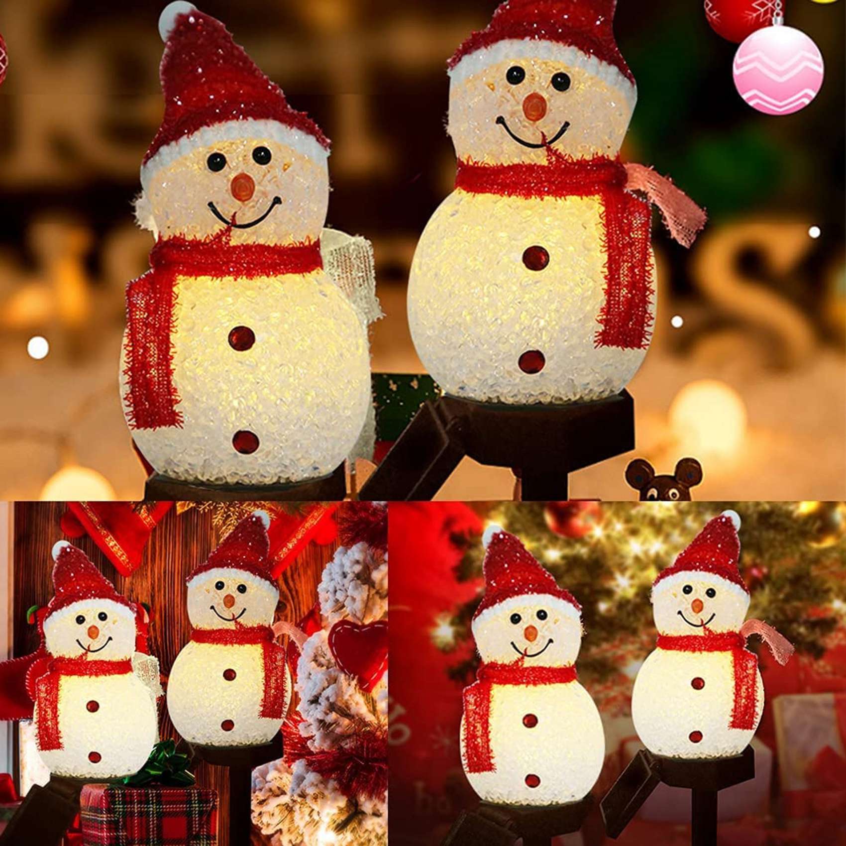 PZHI-Snowman Solar Lights Chri - Outdoor Power For Xmas Lights ulasan dan harga