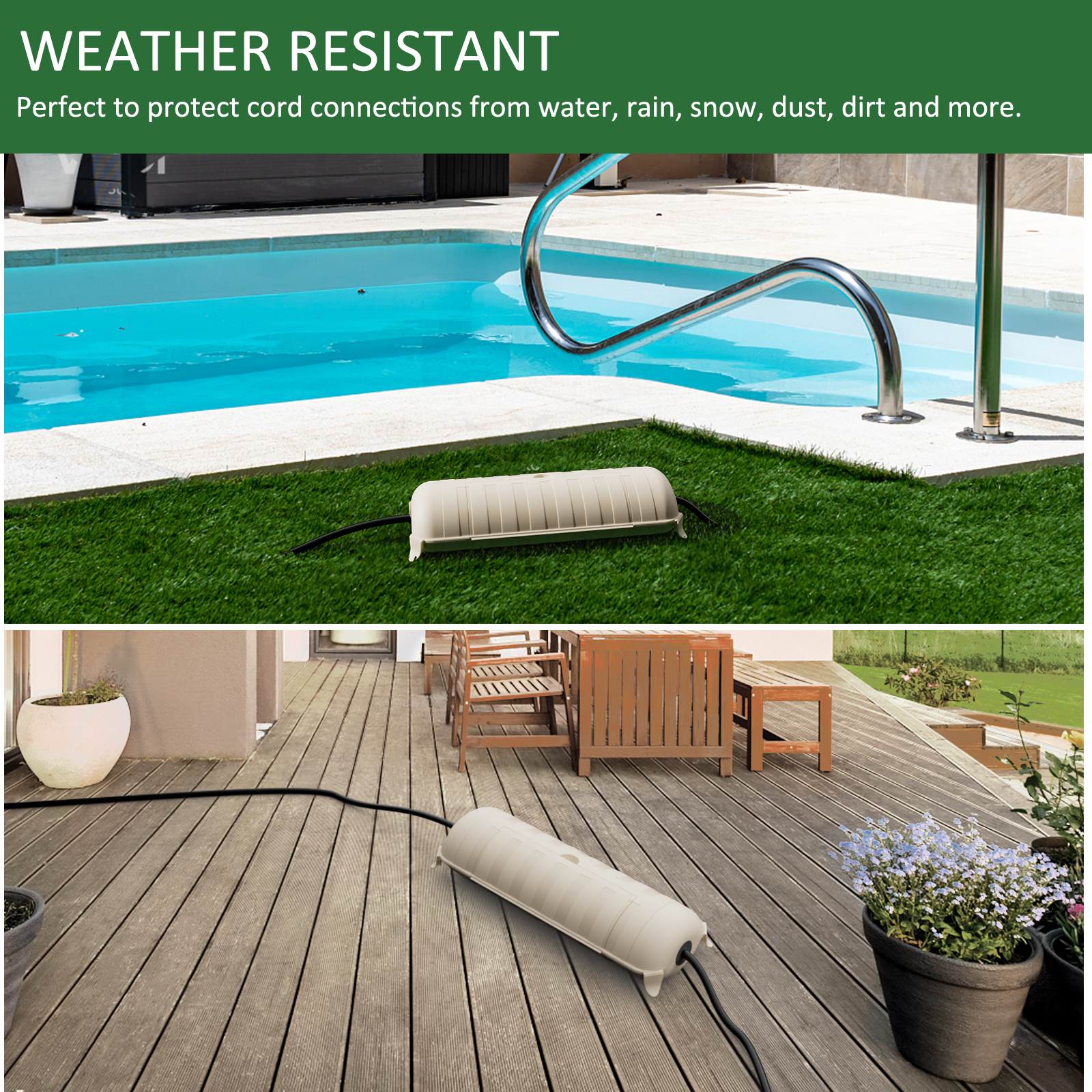 Outdoor Waterproof Connection  - Outdoor Power Lead Cover ulasan dan harga
