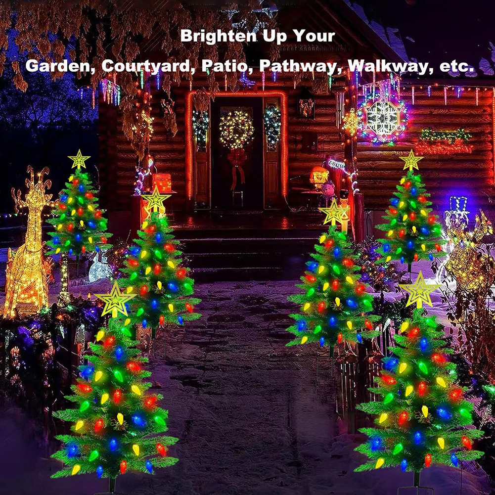Xmas Tree Garden Decorative Le - Outdoor Power For Xmas Lights ulasan dan harga