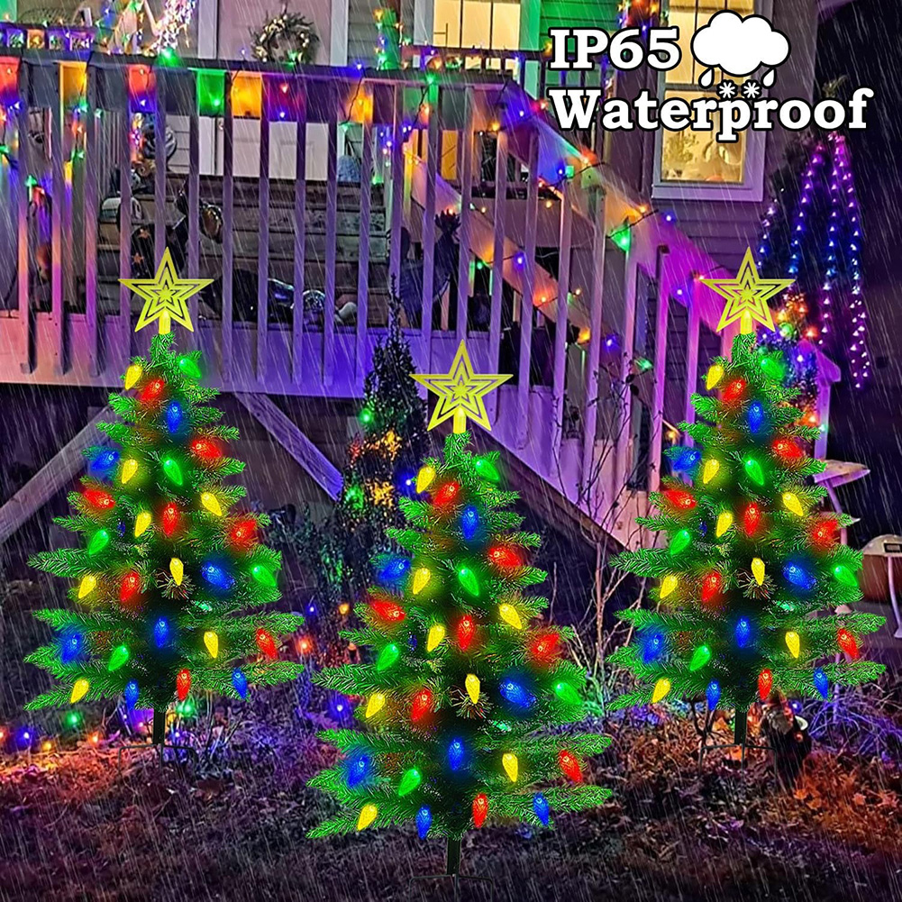 Xmas Tree Garden Decorative Le - Outdoor Power For Xmas Lights ulasan dan harga