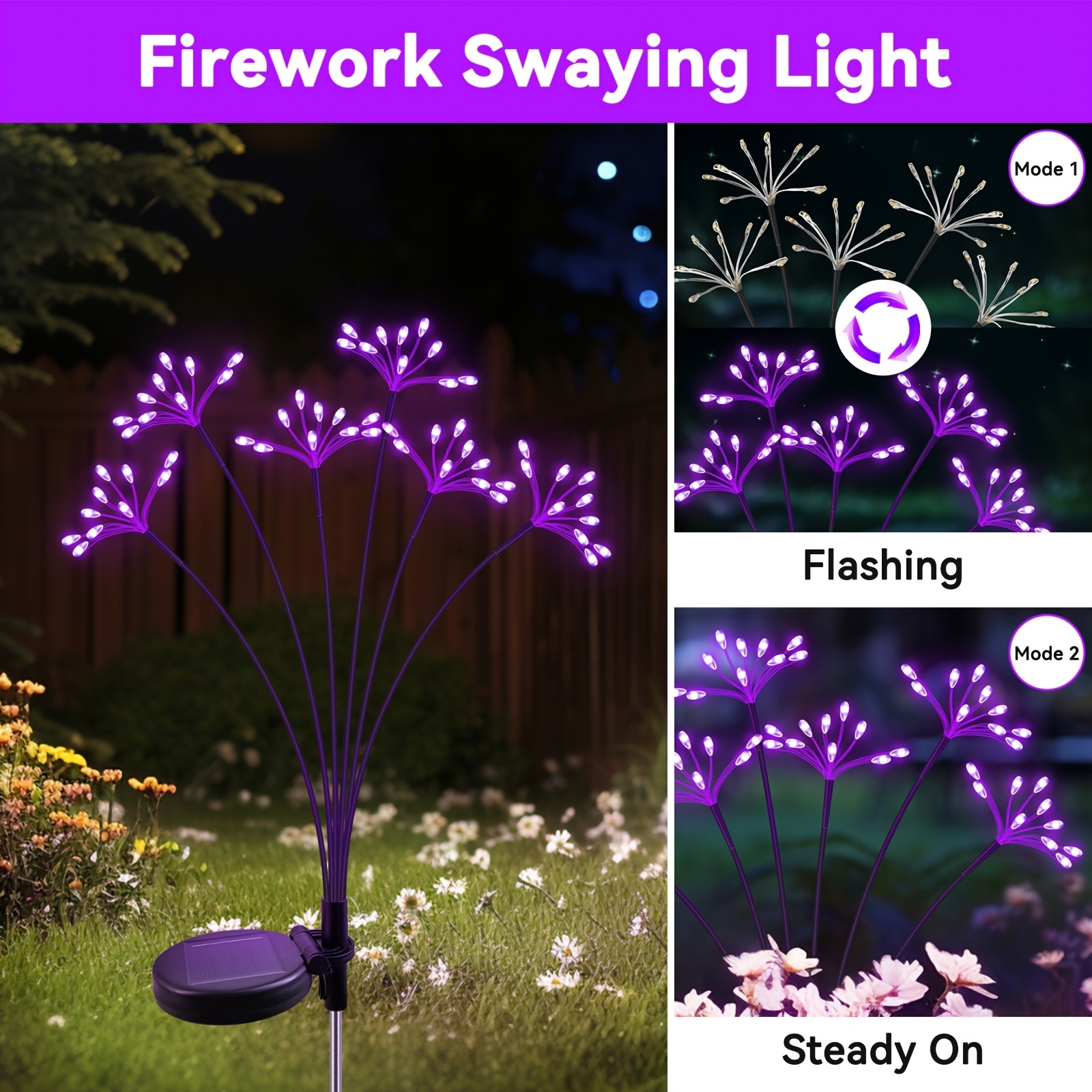 2/4 Packs Outdoor Solar Garden - Outdoor Power Vac ulasan dan harga