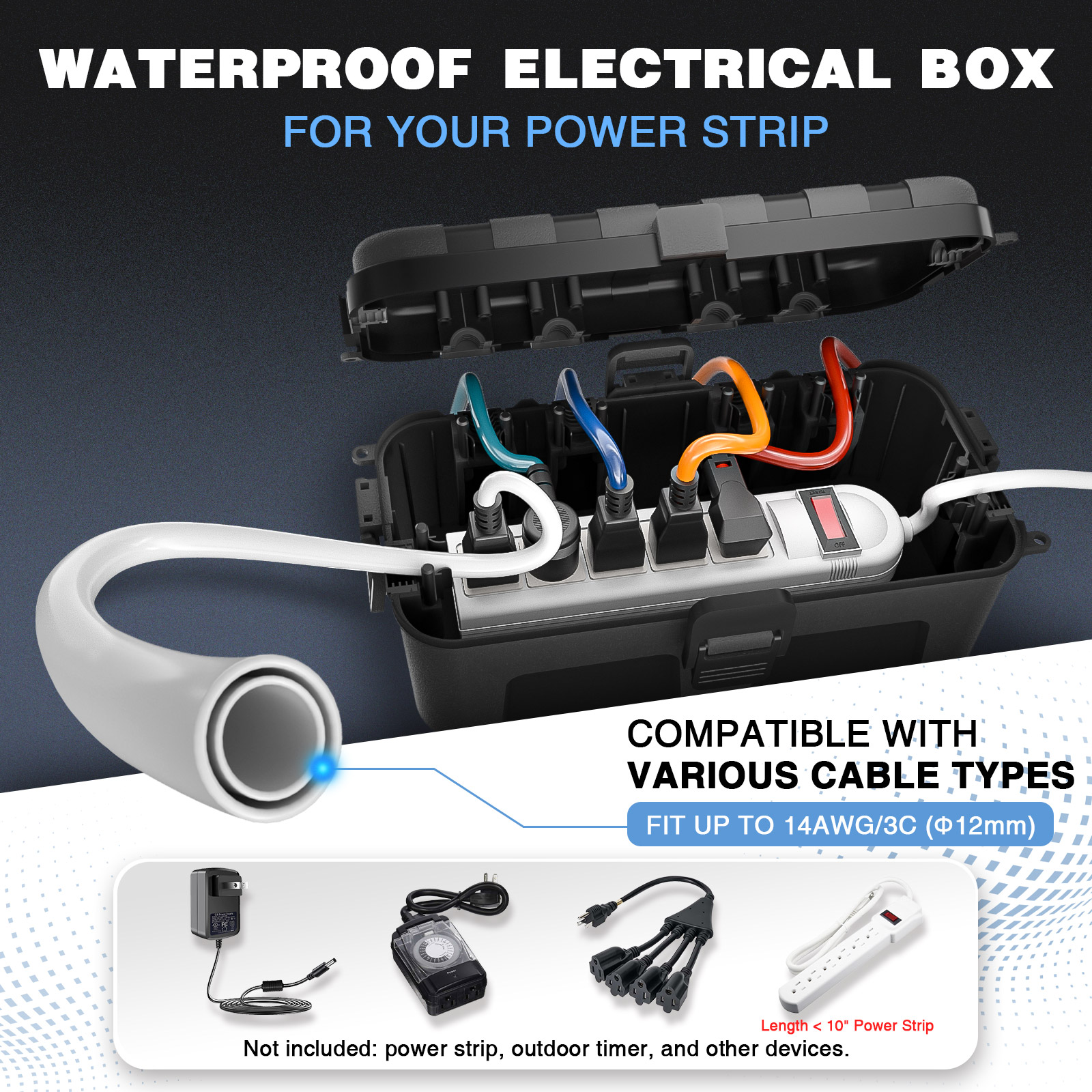 Weatherproof Outdoor Extension - Outdoor Power With Timer ulasan dan harga