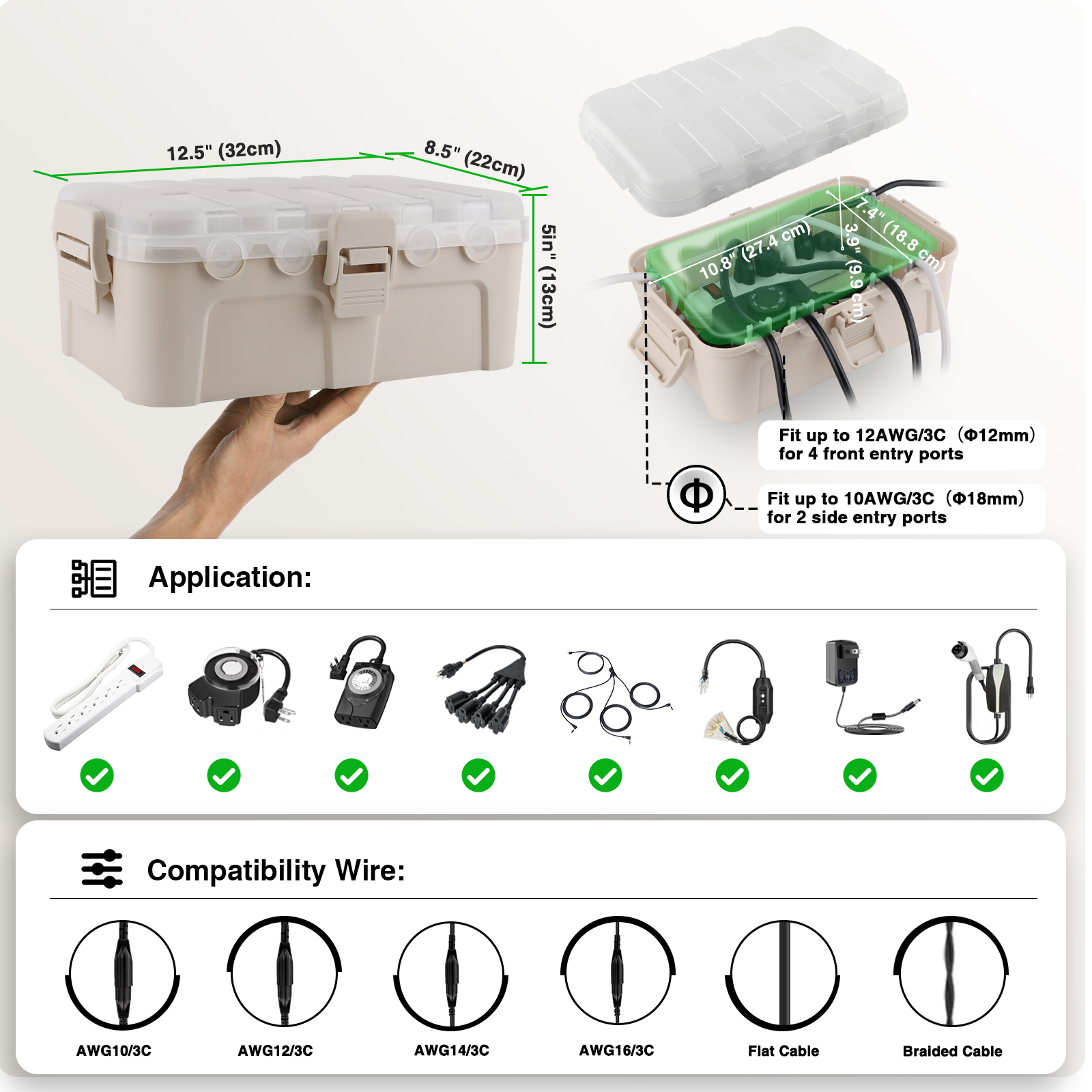 Weatherproof Extension Cord Co - Outdoor Power With Timer ulasan dan harga