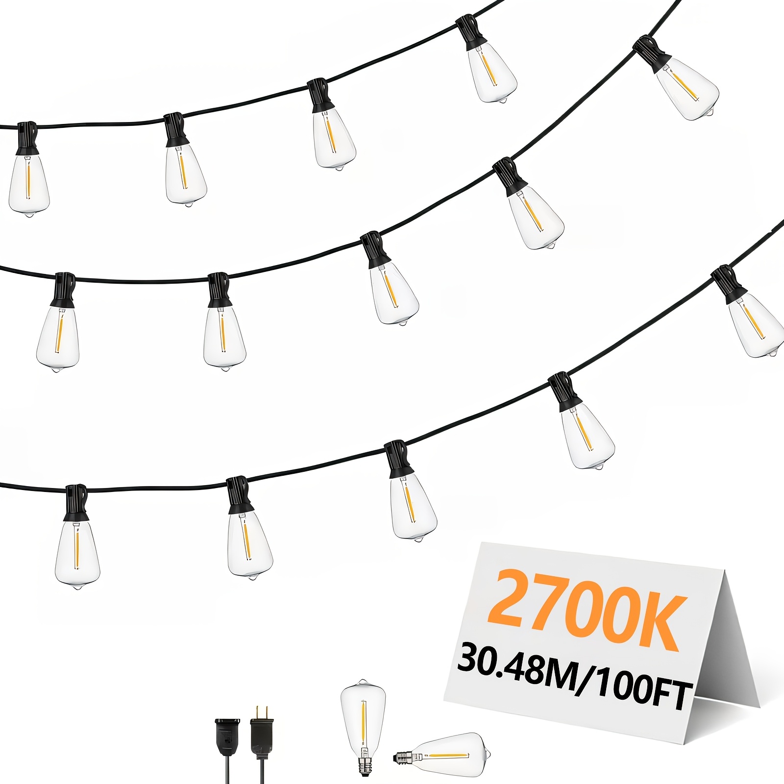 ST38 High-Voltage String Light - Outdoor Power Vac ulasan dan harga