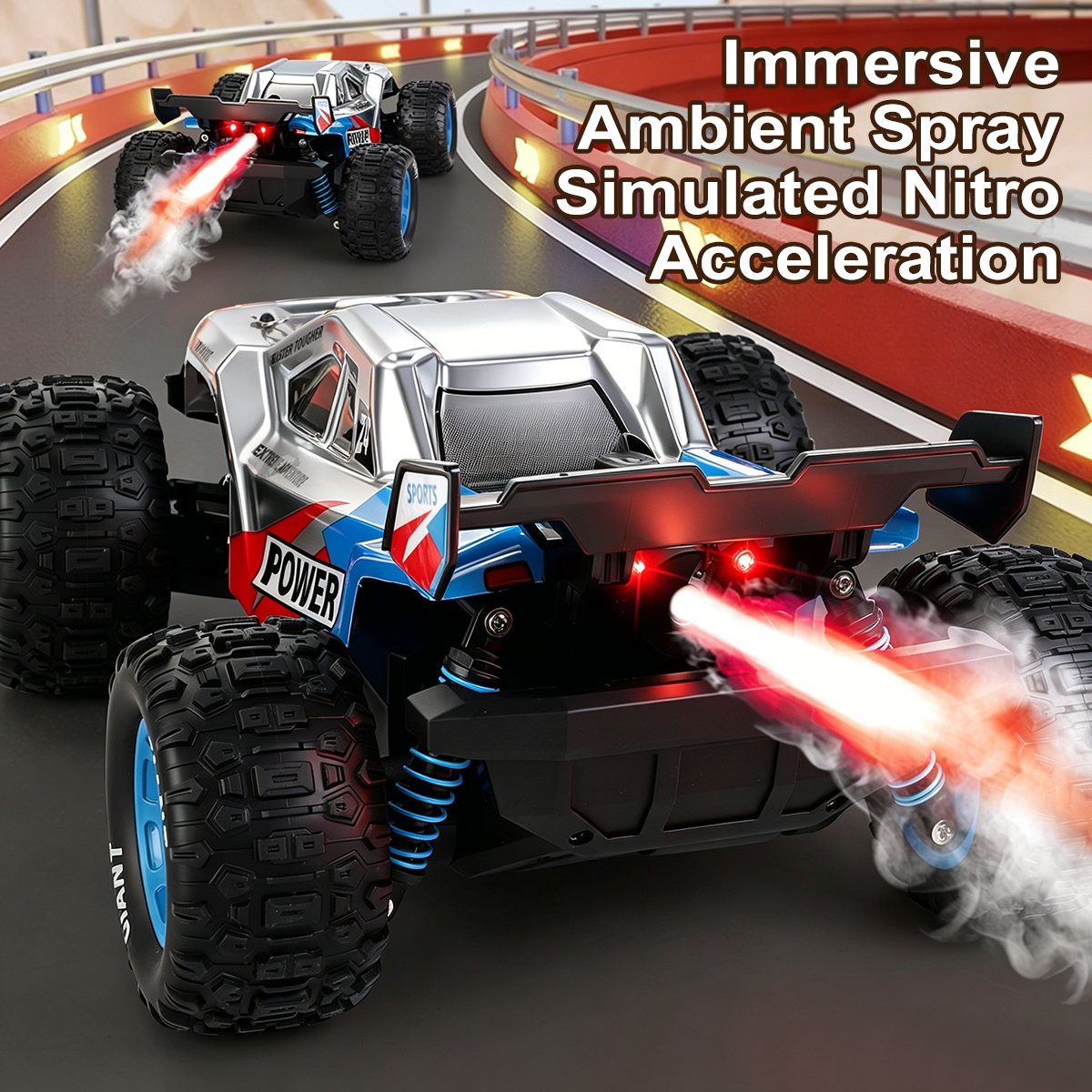 1:16 Spray RC Cars Buggy Truck - Outdoor Power Meter Bike ulasan dan harga