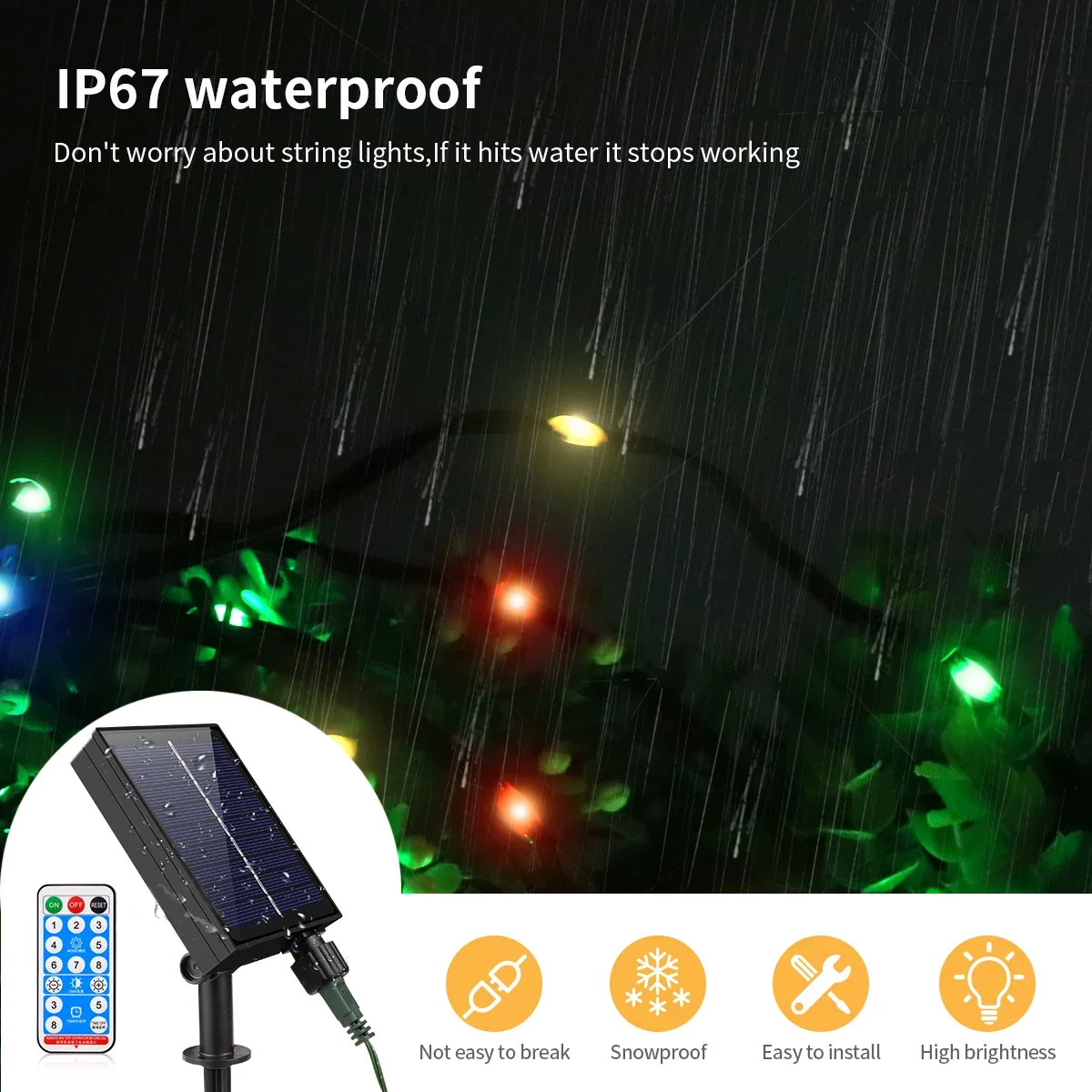 Outdoor Solar Panel LED String - Outdoor Power Lead Cover ulasan dan harga