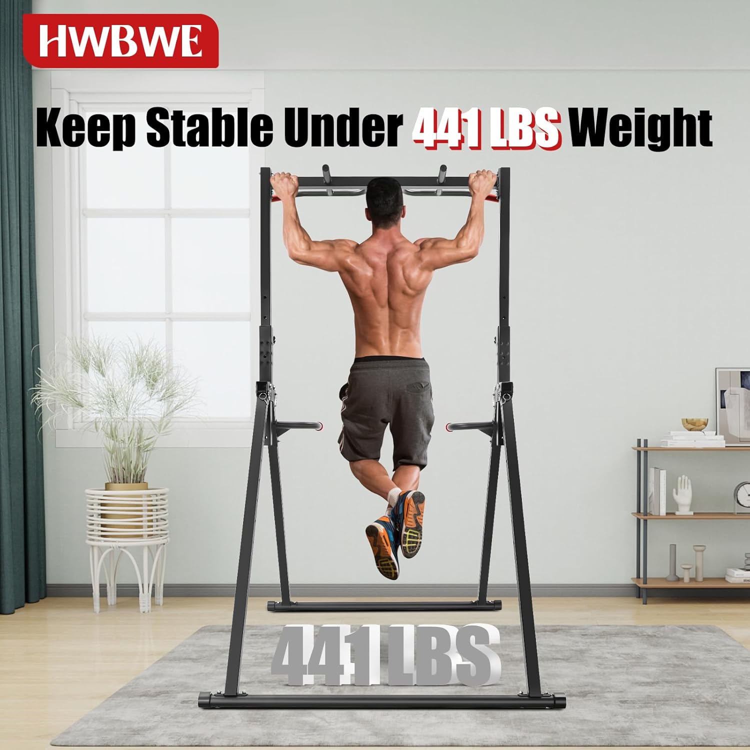 Foldable Power Tower Dip Stati - Outdoor Power Tower Pull Up Bar ulasan dan harga