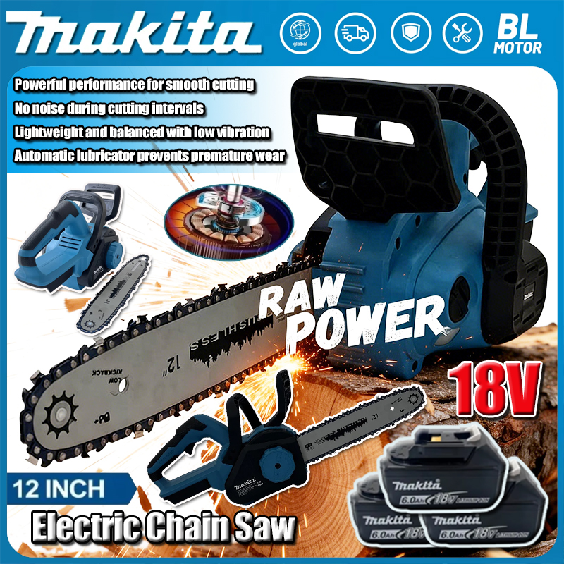 Makita 12Inch Brushless Electr - Electric Chainsaw Battery ulasan dan harga