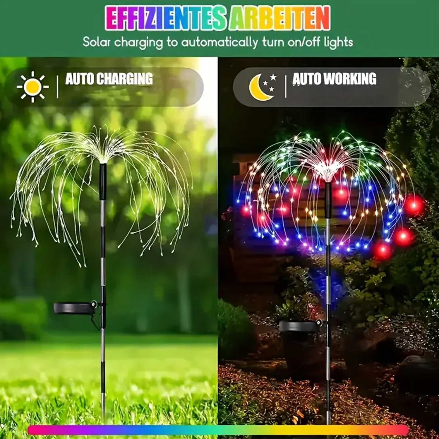 8-Mode Solar Firework Lights w - Outdoor Power Vac ulasan dan harga