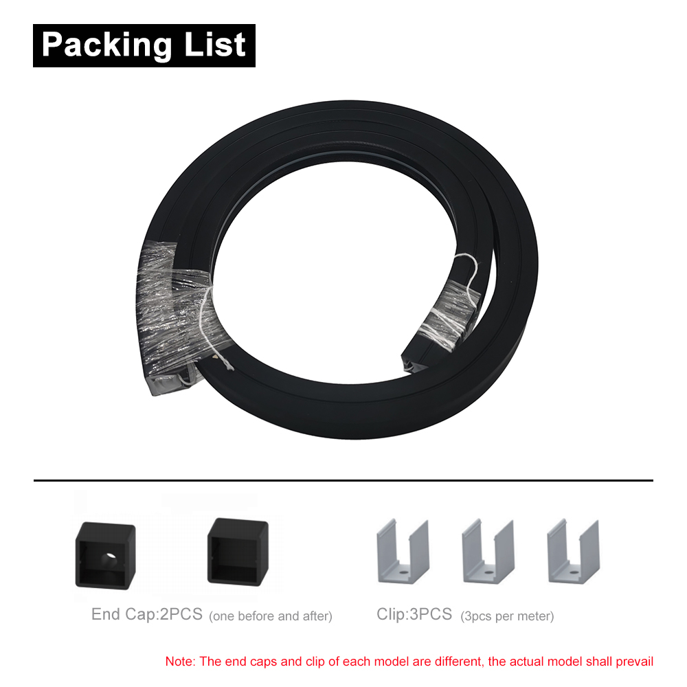 0.5m-5m Black LED Neon Diffuse - Outdoor Power Lead Cover ulasan dan harga