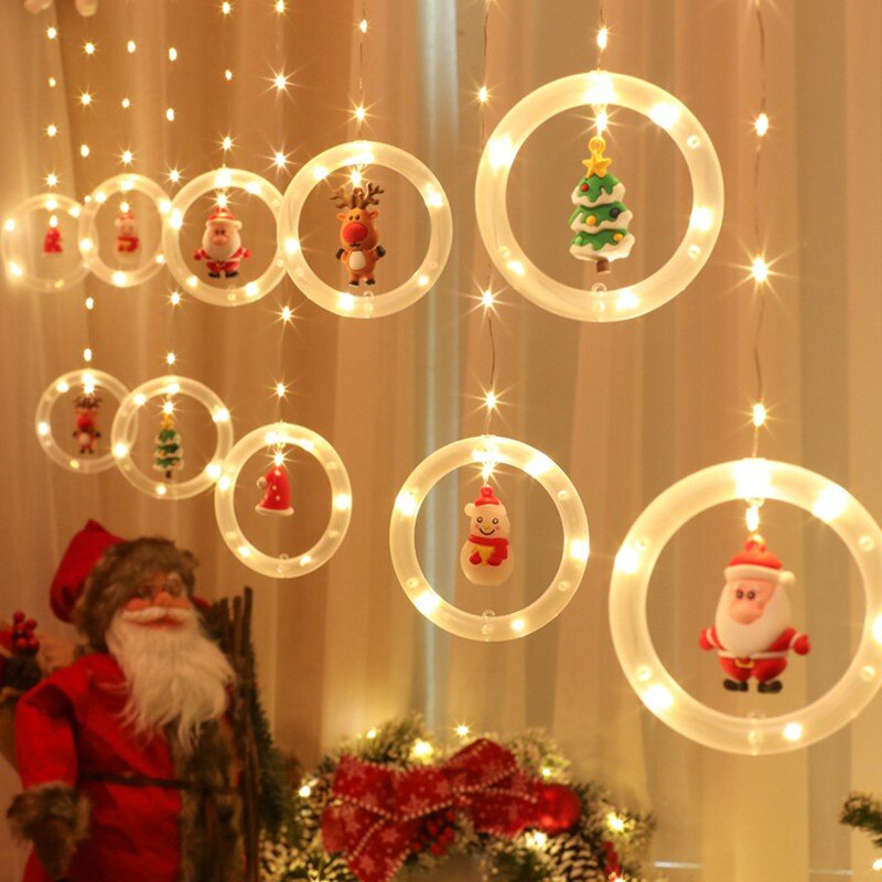 Christmas LED Curtain Lights U - Outdoor Power For Xmas Lights ulasan dan harga
