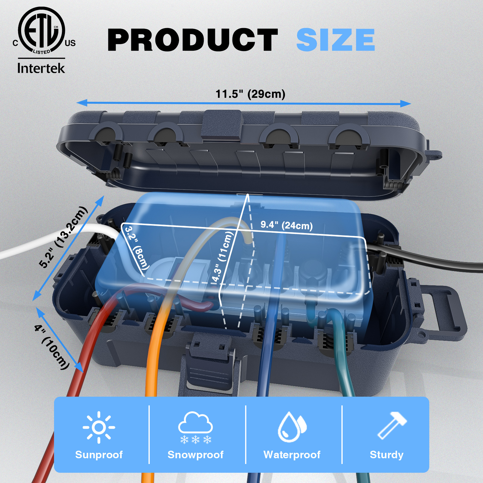 Medium IP54 Waterproof Electri - Outdoor Power Lead Cover ulasan dan harga