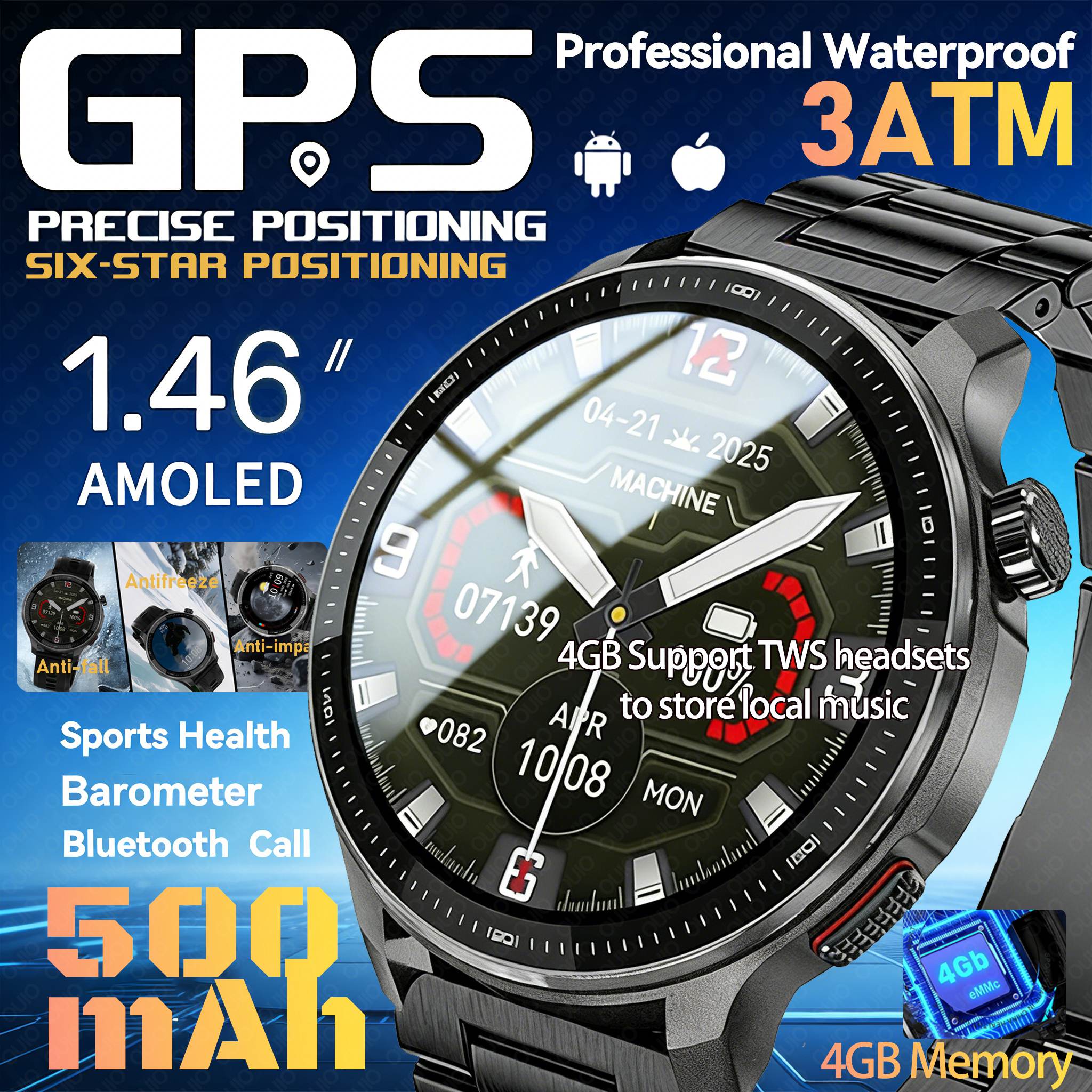 2026 New GPS Smart Watch Super - Outdoor Power Meter Box ulasan dan harga