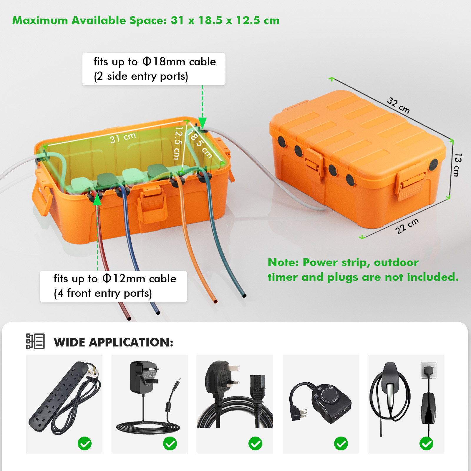 Waterproof Holiday Decoration  - Outdoor Power With Timer ulasan dan harga