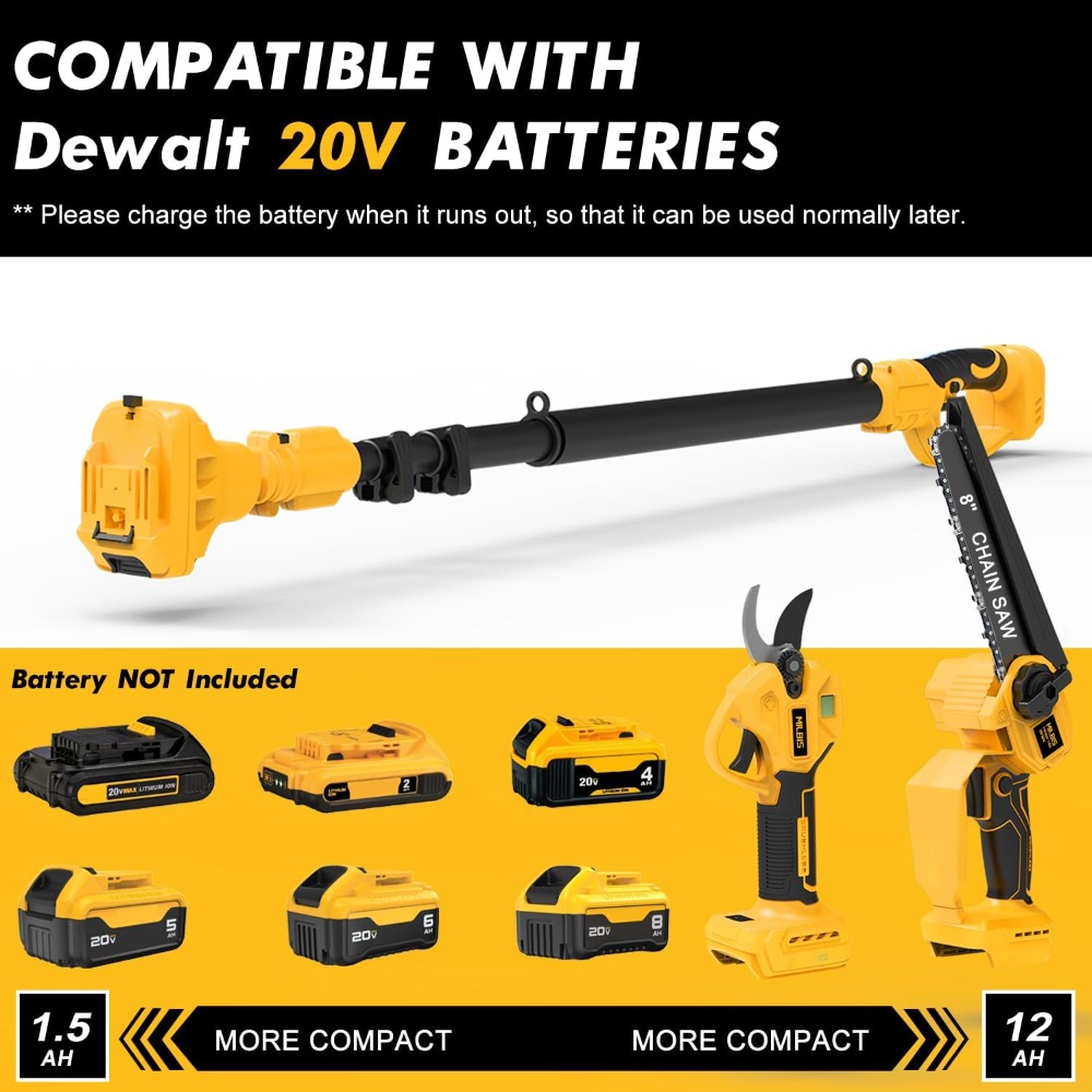 4-in-1 Cordless Pole Saw & Ele - Electric Chainsaw Battery ulasan dan harga