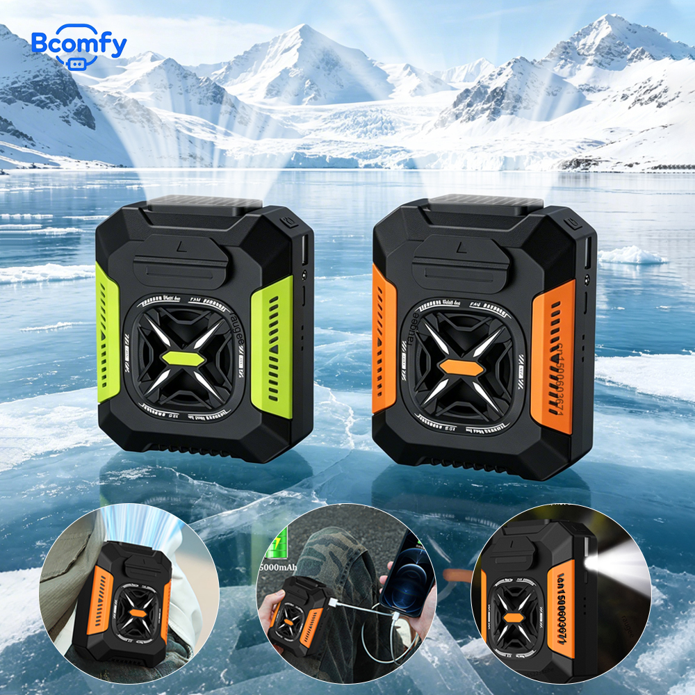 Portable Waist Clip Fan 5000mA - Outdoor Power With Timer ulasan dan harga
