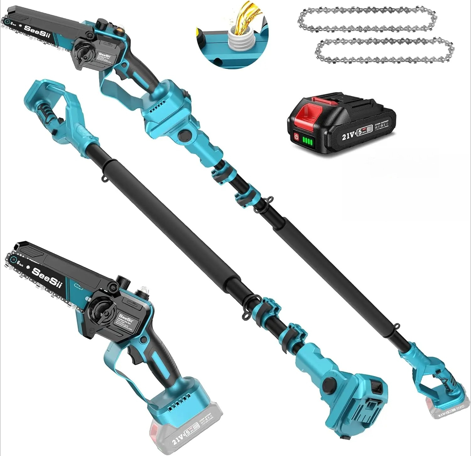Garden Work Telescopic Pole Ch - Electric Chainsaw Battery ulasan dan harga