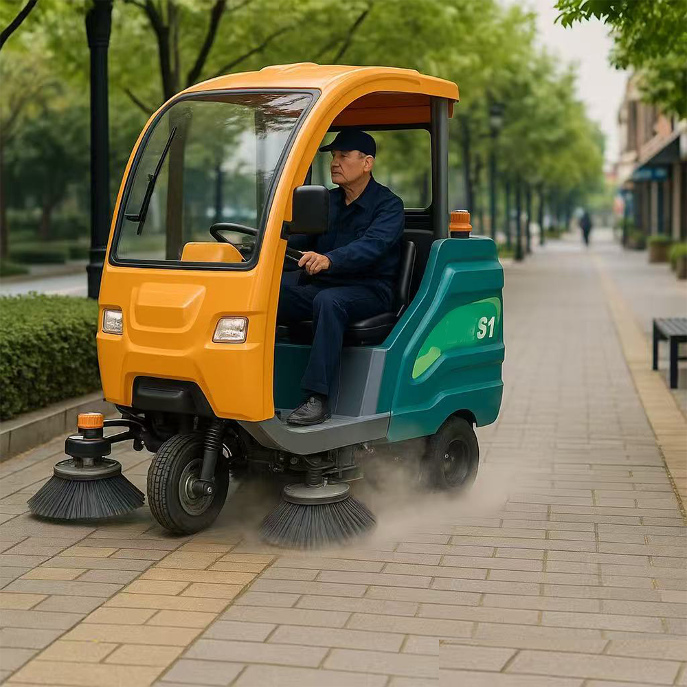 14000m²/h Battery-Powered Ride - Outdoor Power Brush ulasan dan harga