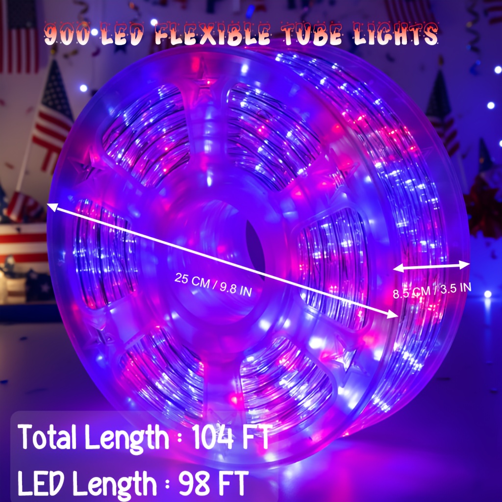 100ft Outdoor LED Rope Lights  - Outdoor Power Vac ulasan dan harga