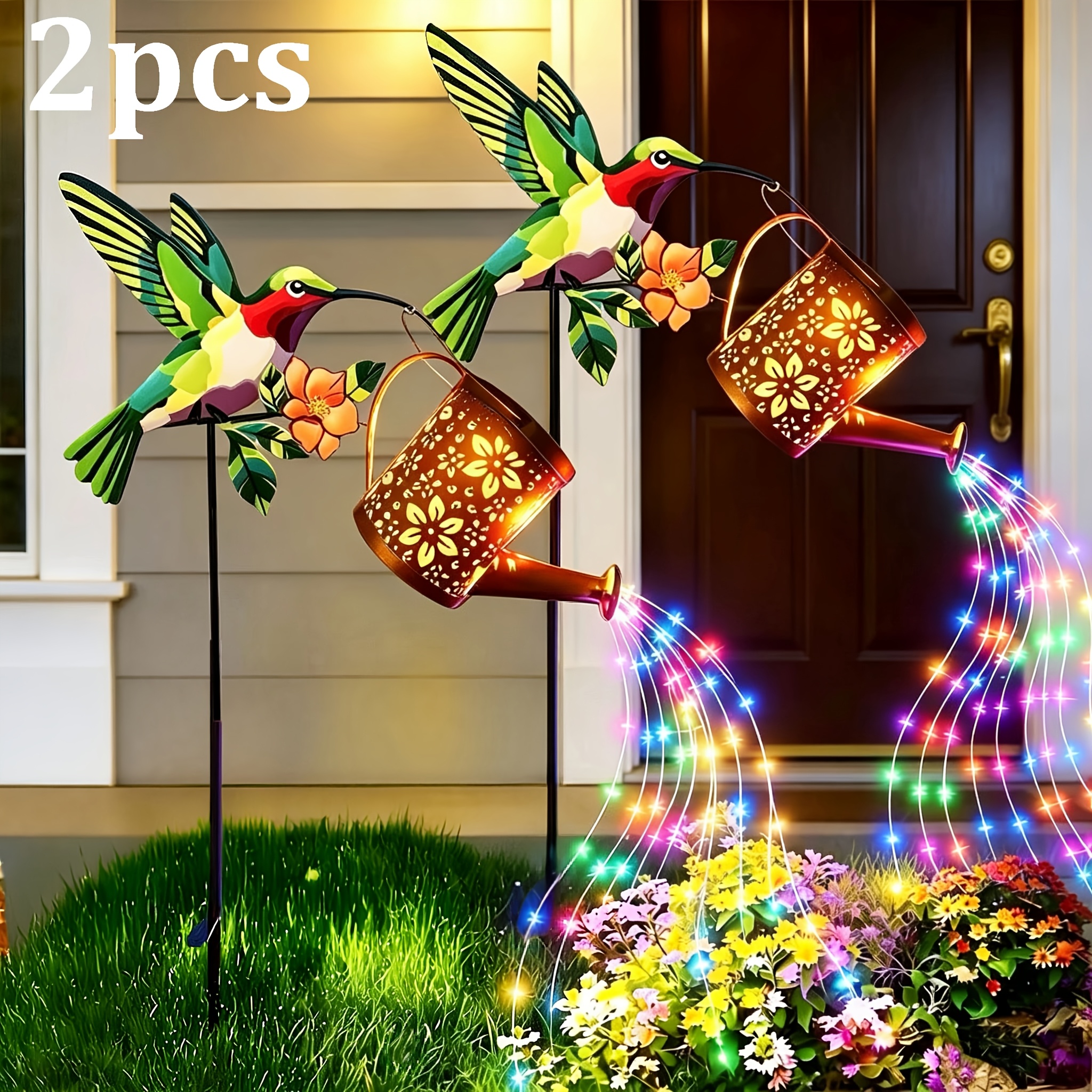 2pcs Hummingbird Solar Garden  - Outdoor Power Vac ulasan dan harga