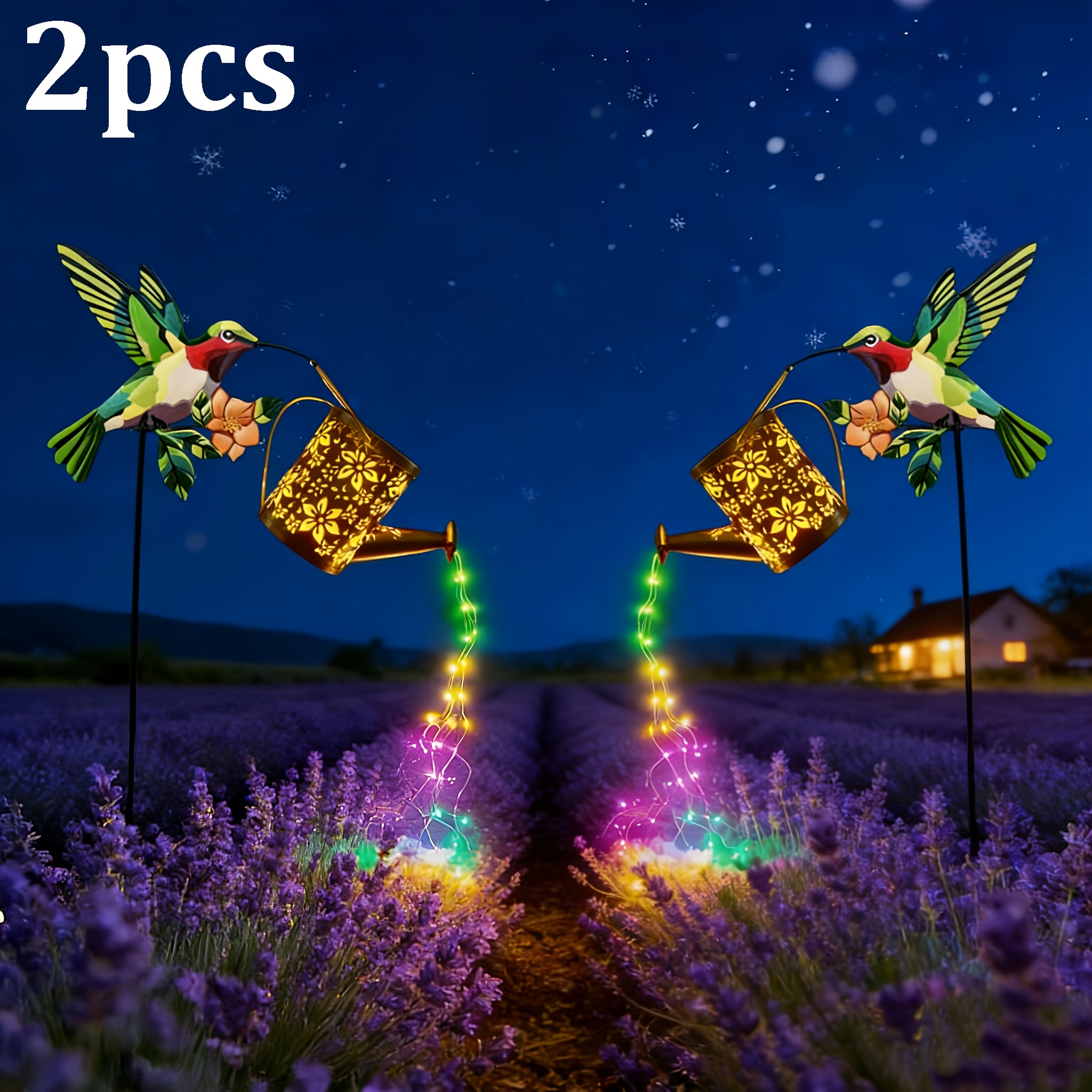 2pcs Hummingbird Solar Garden  - Outdoor Power Vac ulasan dan harga