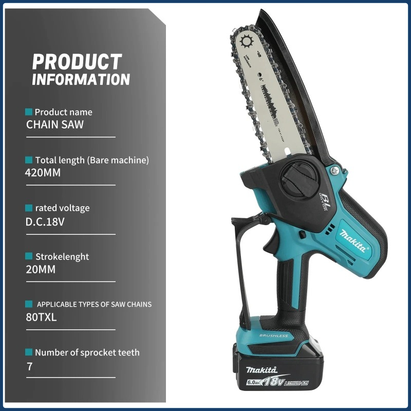 Makita 6inch Chain Saw Electri - Electric Chainsaw Battery ulasan dan harga