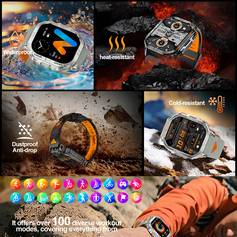 New GPS Smart Watch Men Blueto - Outdoor Power Meter Box ulasan dan harga