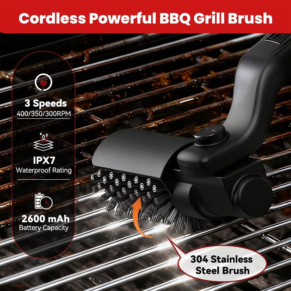 Electric BBQ Cleaner Brush Wir - Outdoor Power Brush ulasan dan harga