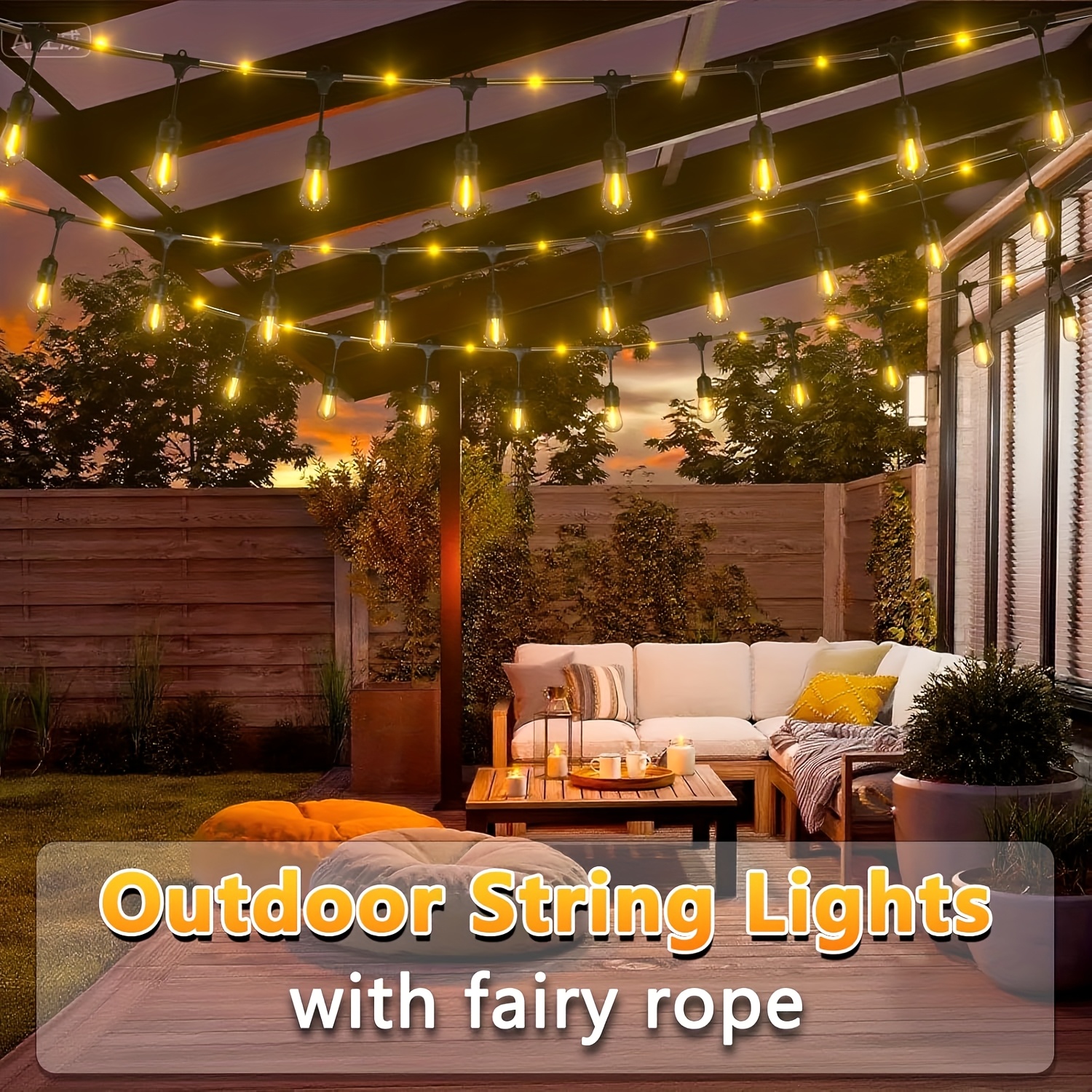 BEATINEON Outdoor String Light - Outdoor Power Vac ulasan dan harga