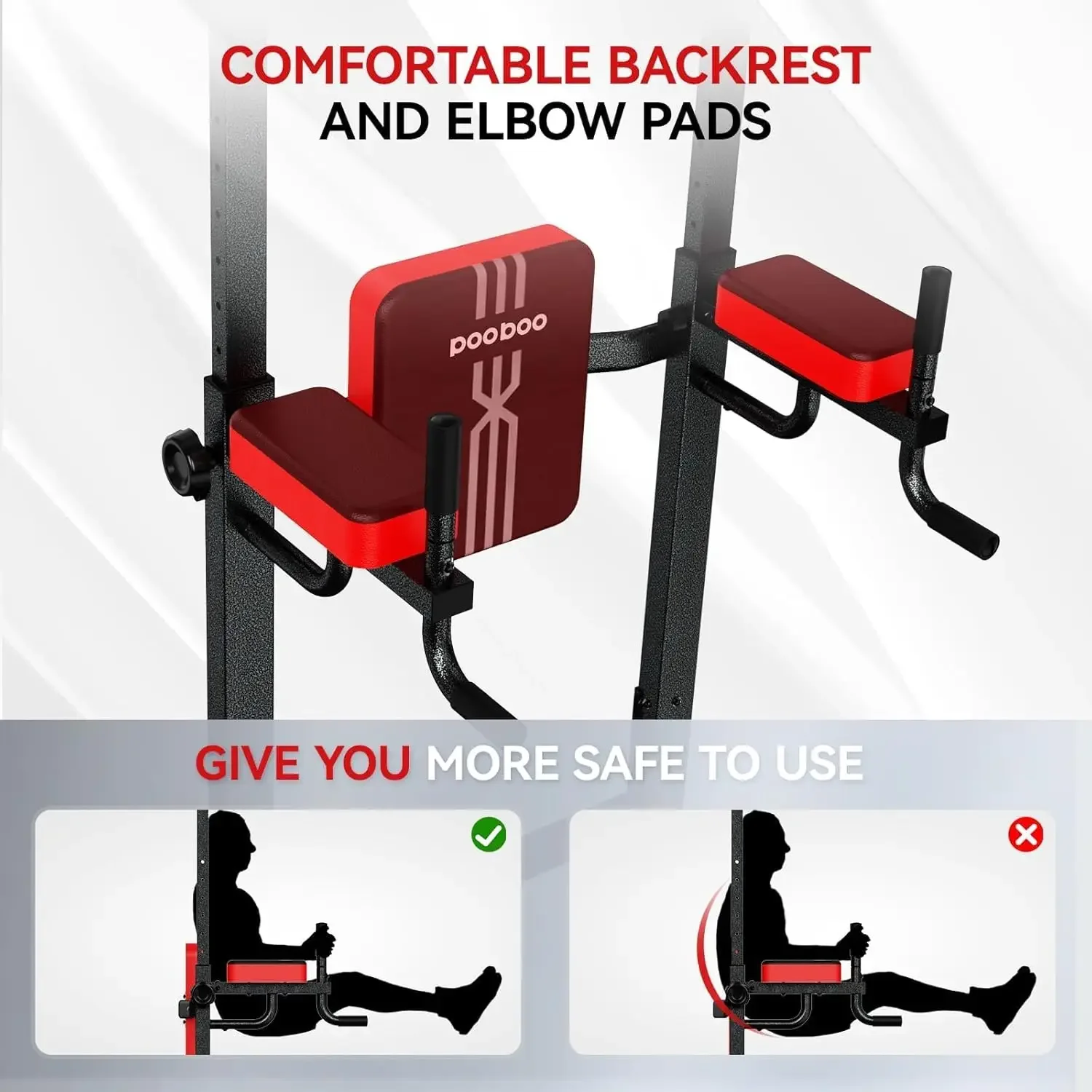 Power Tower Dip Station Pull U - Outdoor Power Tower Pull Up Bar ulasan dan harga