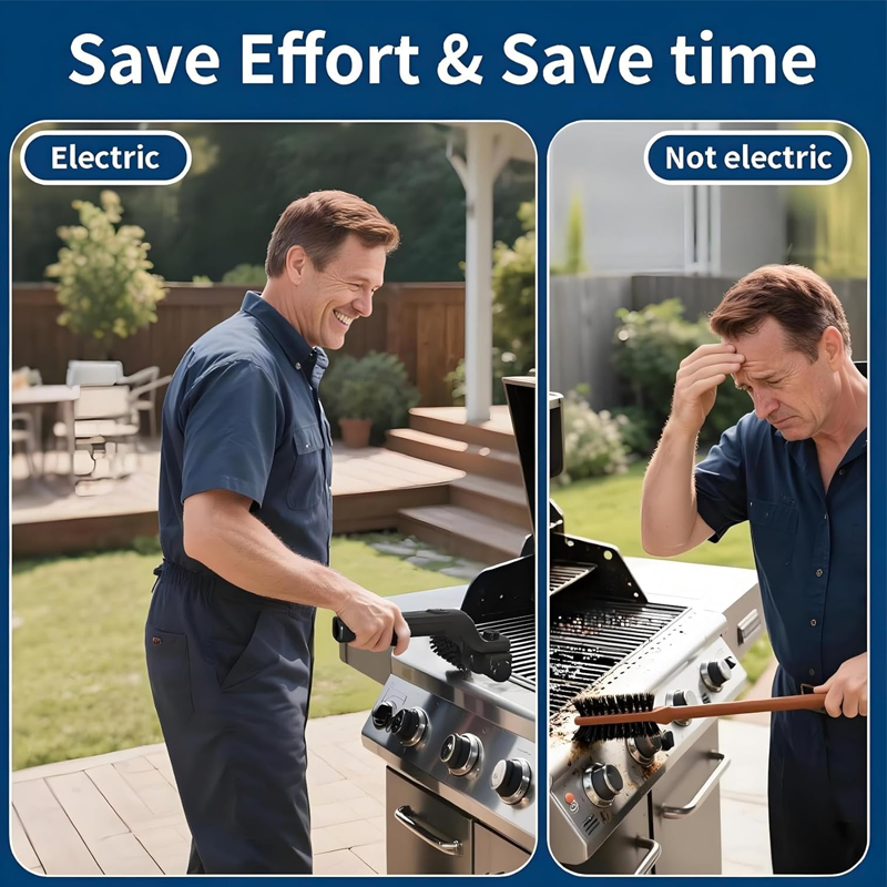 Electric Grill Brush Cleaning  - Outdoor Power Brush ulasan dan harga