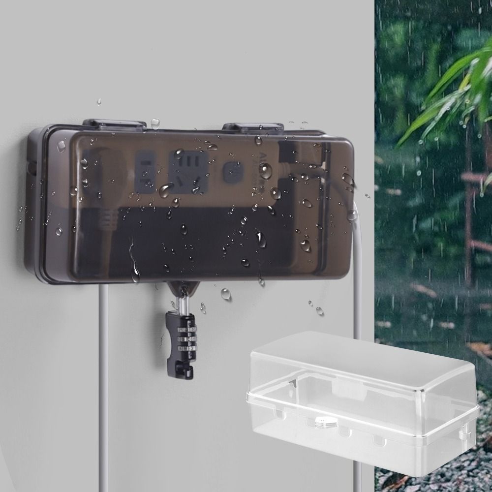 Durable Plastic Plug Box Water - Outdoor Power Lead Cover ulasan dan harga