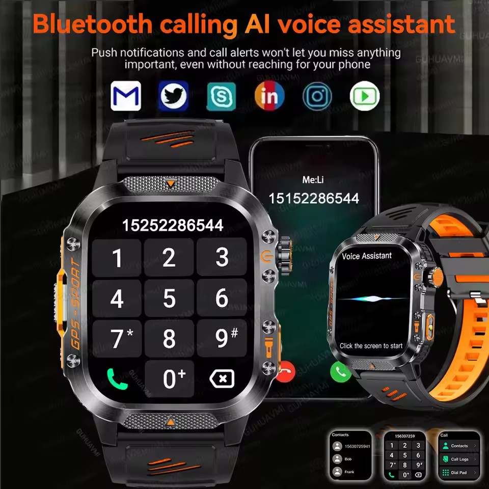 2026 New Military SmartWatches - Outdoor Power Meter Box ulasan dan harga