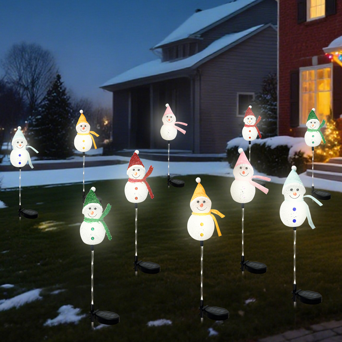 1PC Solar Powered Christmas Sn - Outdoor Power For Xmas Lights ulasan dan harga